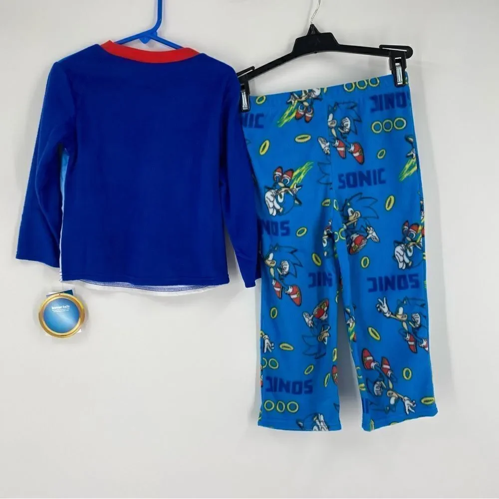 Sonic Boys’ Long Sleeve Pajama Set size 4 New with tags